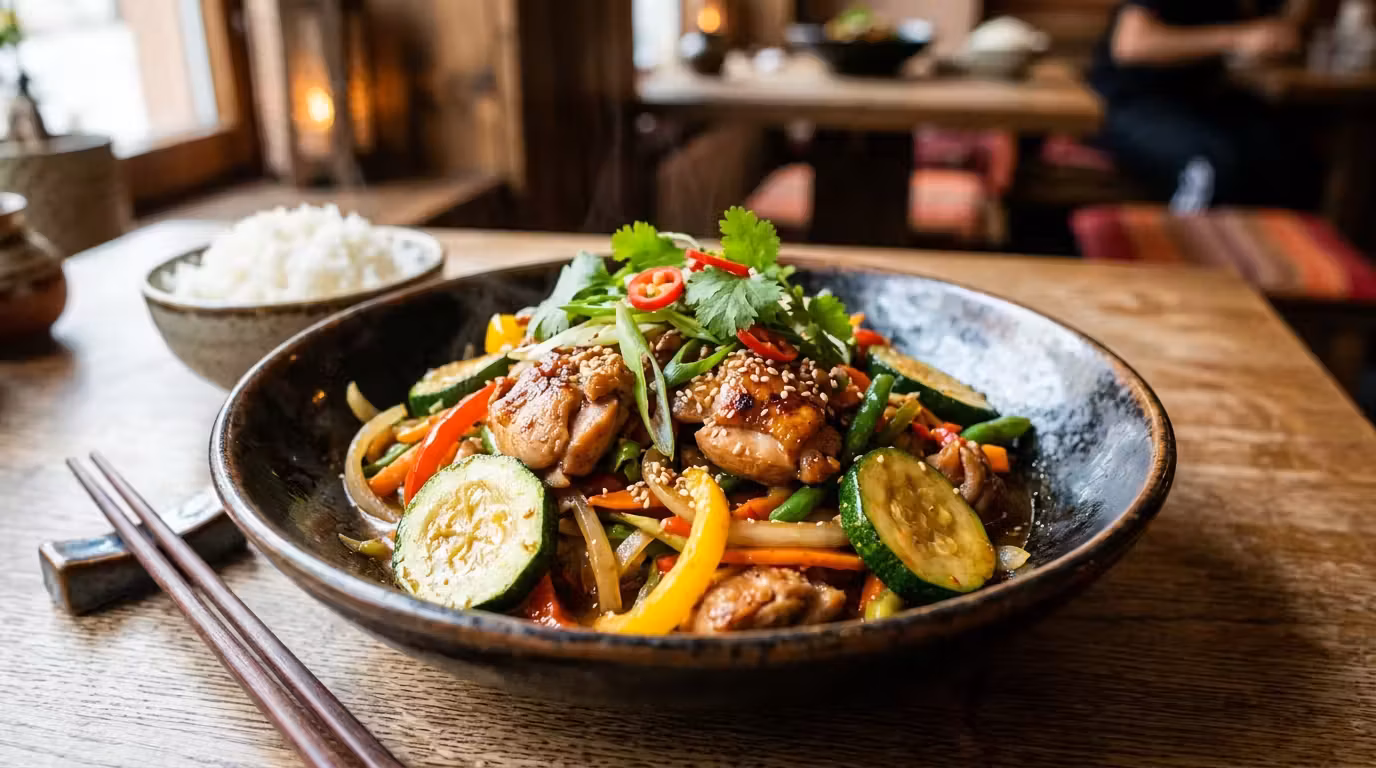 Kesäkurpitsa-wok