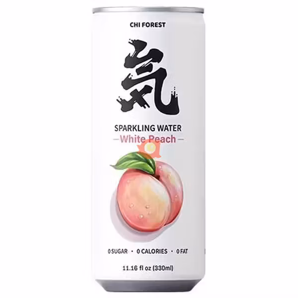 Chi Forest Sparkling Water - White Peach 330 ml